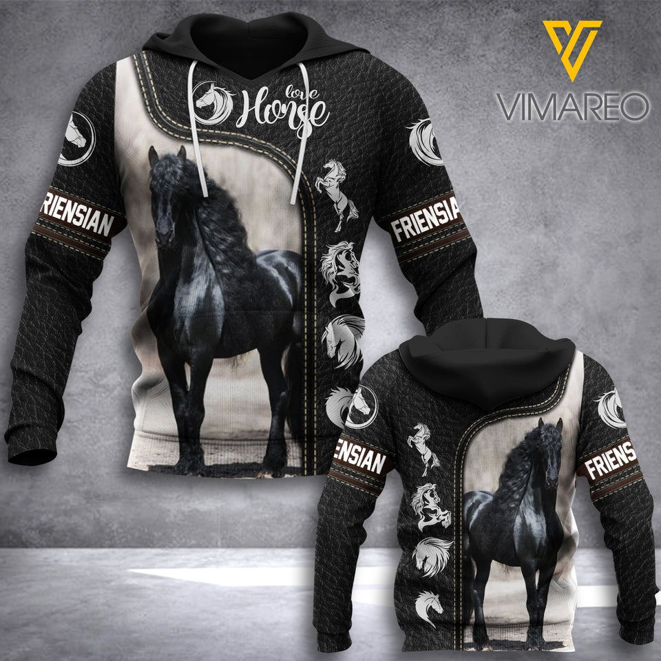 Friesian hoodie 3d all print 1506D