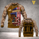 ROOFER USA HOODIE 3D PRINTED 2007D