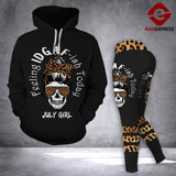 July girl gothic 3d printed hoodie/legging