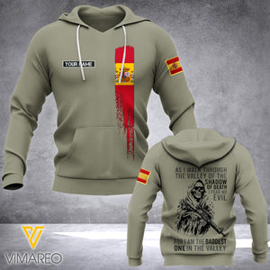 Customized Spanish Soldier 3D Printed Shirt/Hoodie ZD064