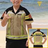 firefighter CUSTOMIZE KID HAWAII SHIRT 3D TMT