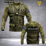 PHN Personalized Australian Army 3D Printed Shirt APR-DT07