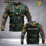 PHN Personalized Belgian Army 3D Printed Shirt APR-DT07