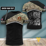 PHN PERSONALIZED BRITISH ARMY TSHIRT 3D PRINTED JUL-DT14