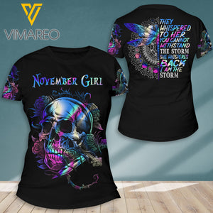 PHN NOVEMBER GIRL TSHIRT 3D PRINTED SEP-DT21