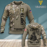 US Army 3D Printed Shirt JUL-DT16