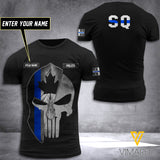 PHN Personalized Quebec Police Printed T-Shirt APR-DT29