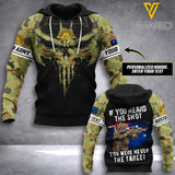 PHN PERSONALIZED AUSTRALIAN ARMY HOODIE 3D PRINTED MAY-QH11