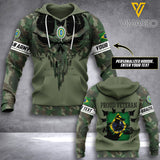 PHN PERSONALIZED BRAZIL VETERAN HOODIE 3D PRINTED MAY-LN13