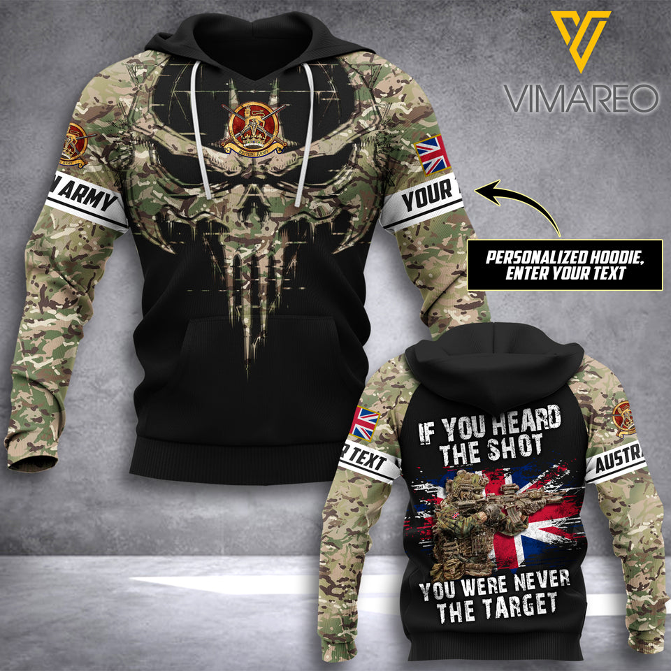 PHN PERSONALIZED BRITISH ARMY HOODIE 3D PRINTED MAY-QH11