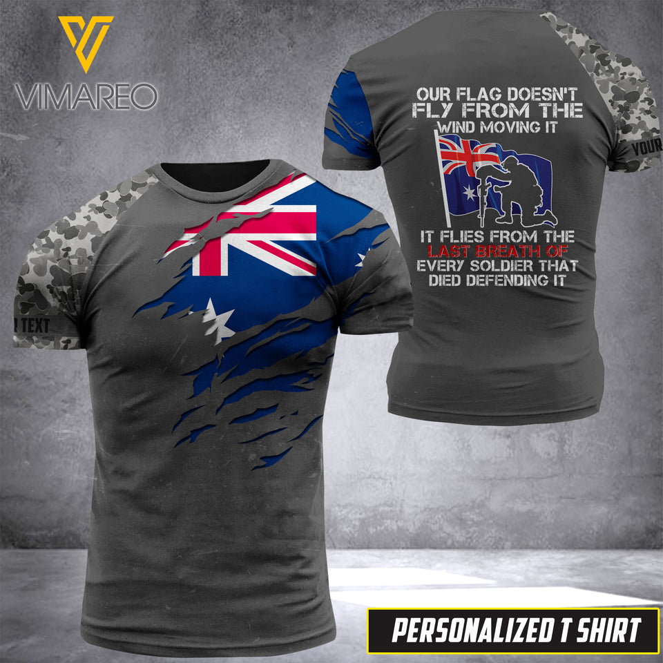 PHN PERSONALIZED AUSTRALIAN NAVY TSHIRT 3D PRINTED APR-LN14