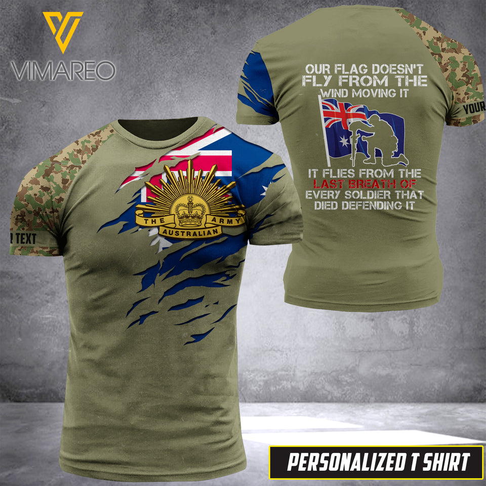 PHN PERSONALIZED AUSTRALIAN ARMY TSHIRT 3D PRINTED APR-LN14