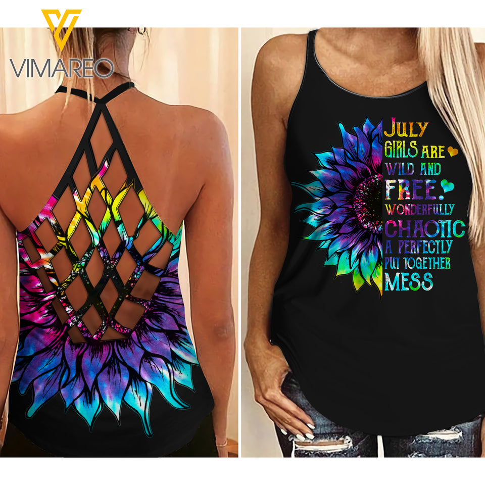 July Girl chaotic Criss-Cross Open Back Camisole Tank Top 2 style ZT1603