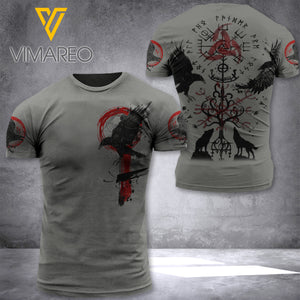 PHN Viking Raven TSHIRT 3D PRINTED AUG-DT26 RW