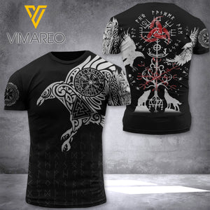 PHN Viking Raven TSHIRT 3D PRINTED AUG-DT27 DFS