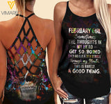 February Criss-Cross Open Back Camisole Tank Top Vm1203