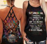 September Criss-Cross Open Back Camisole Tank Top Vm1203