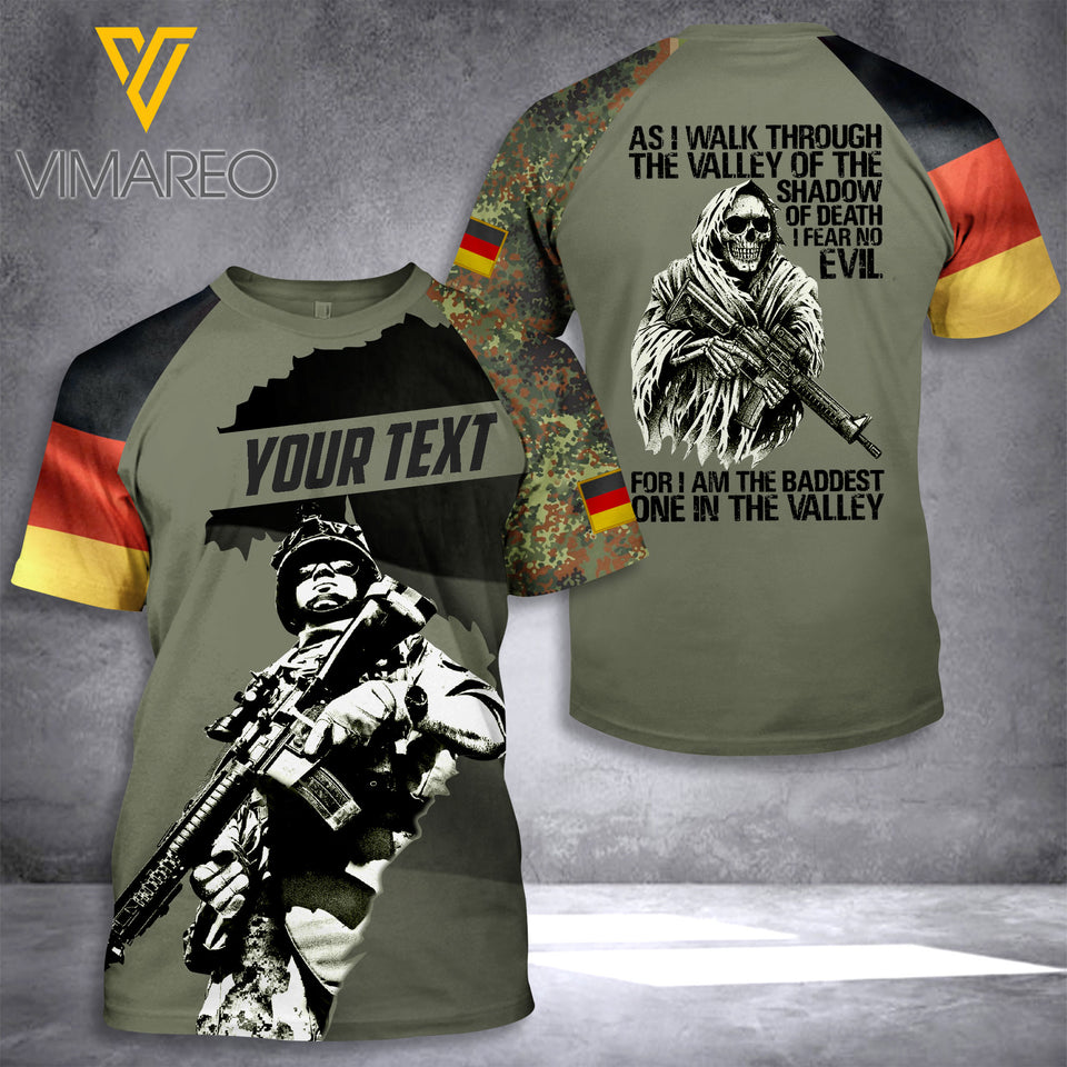 Customized German Soldier 3D Printed Combat Shirt EZHQ110621