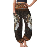 DH Native American Husky Dog High Waist Harem Pant Printed HQ1808