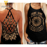 June Girl mermaid Criss-Cross Open Back Camisole Tank Top 3 style ZQ1403