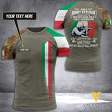 Customized Italian Soldier 3D Printed Combat Shirt EZQ1405