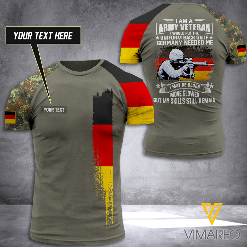 Customized German Soldier 3D Printed Combat Shirt EZQ1405
