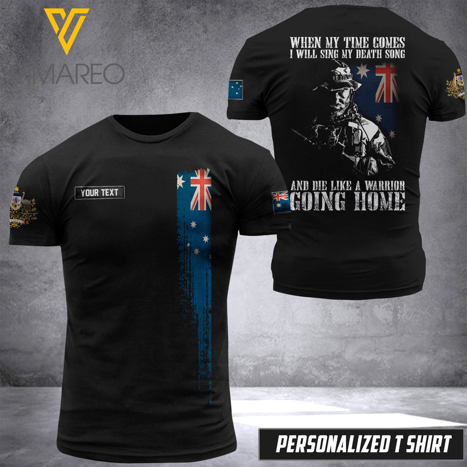 Customized Australian Soldier 3D Printed Combat Shirt EZHQ030621