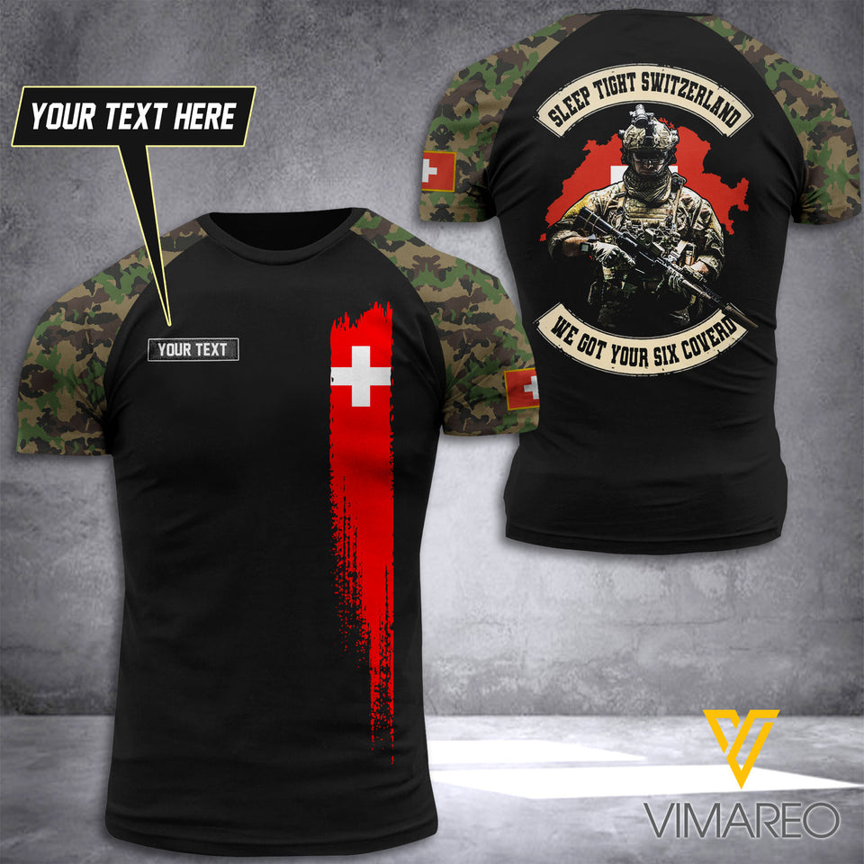 Customized Swiss Soldier 3D Printed Combat Shirt EZHQ150621