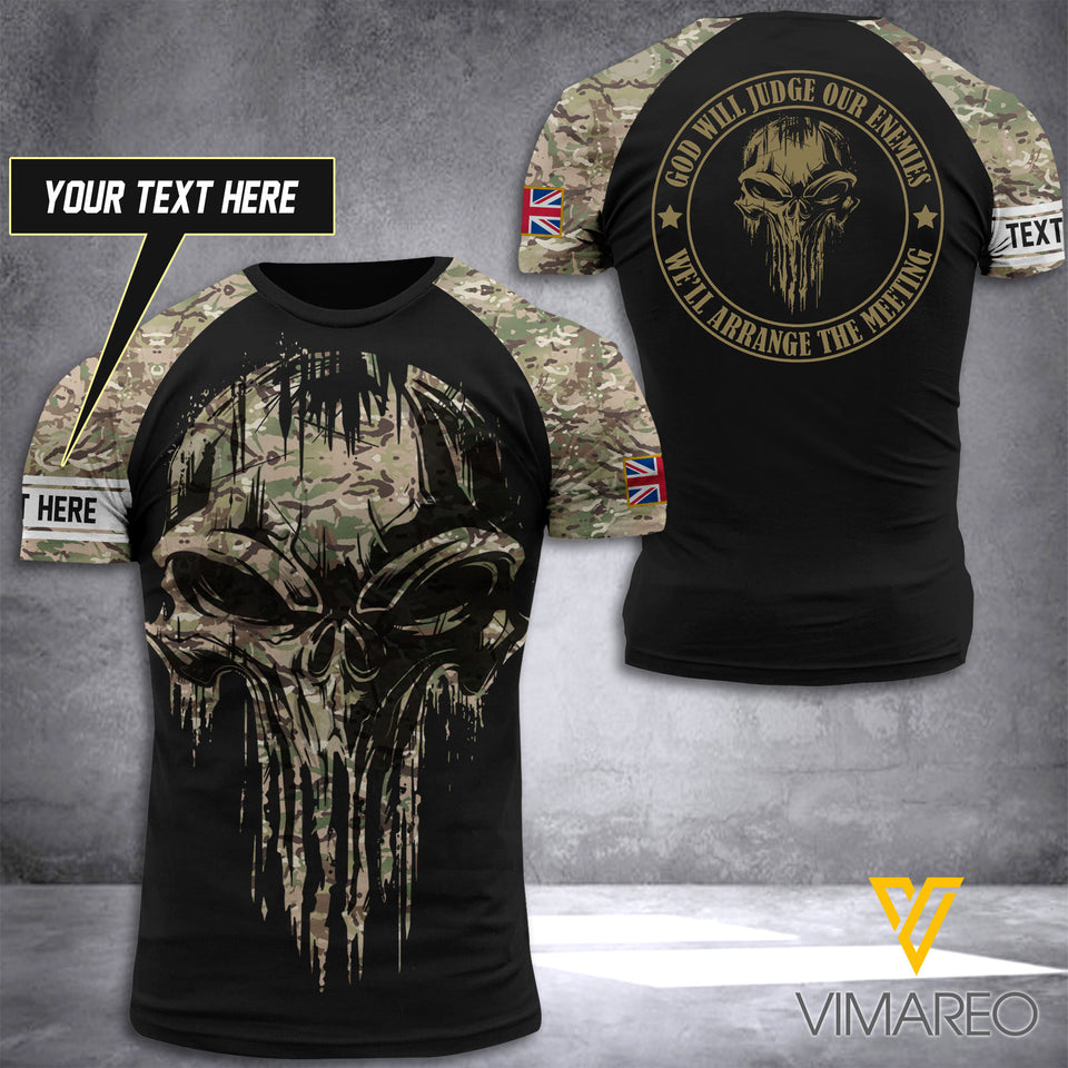 Customized British Soldier 3D Printed Combat Shirt EZHQ090621
