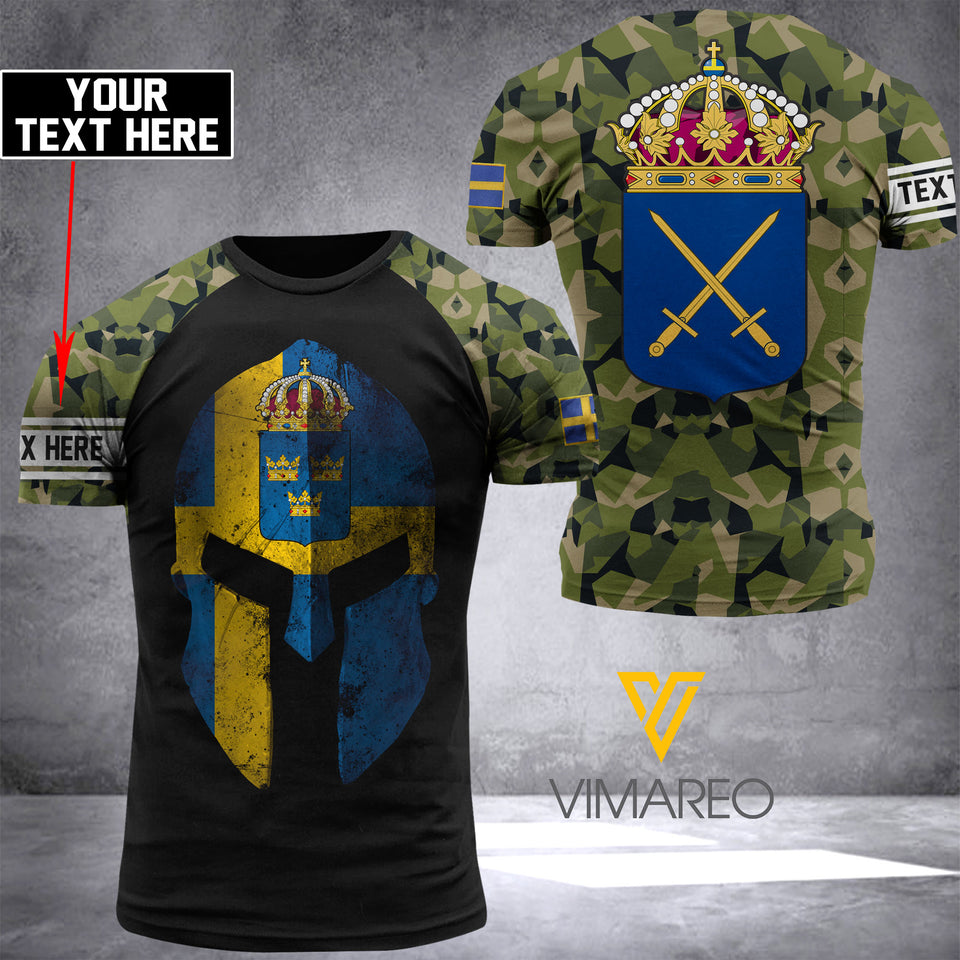 Customized Swedish soldier 3D Printed Combat Shirt EZQ1604