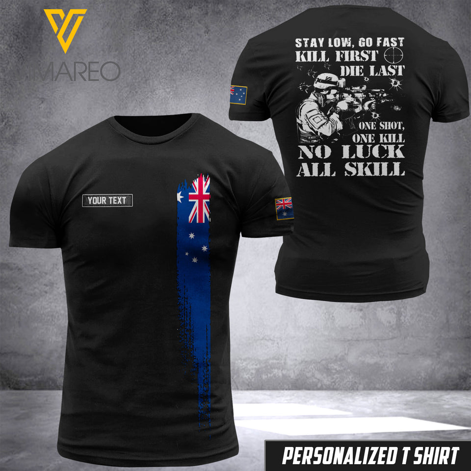 Customized Australia Soldier 3D Printed Combat Shirt EZHQ290621