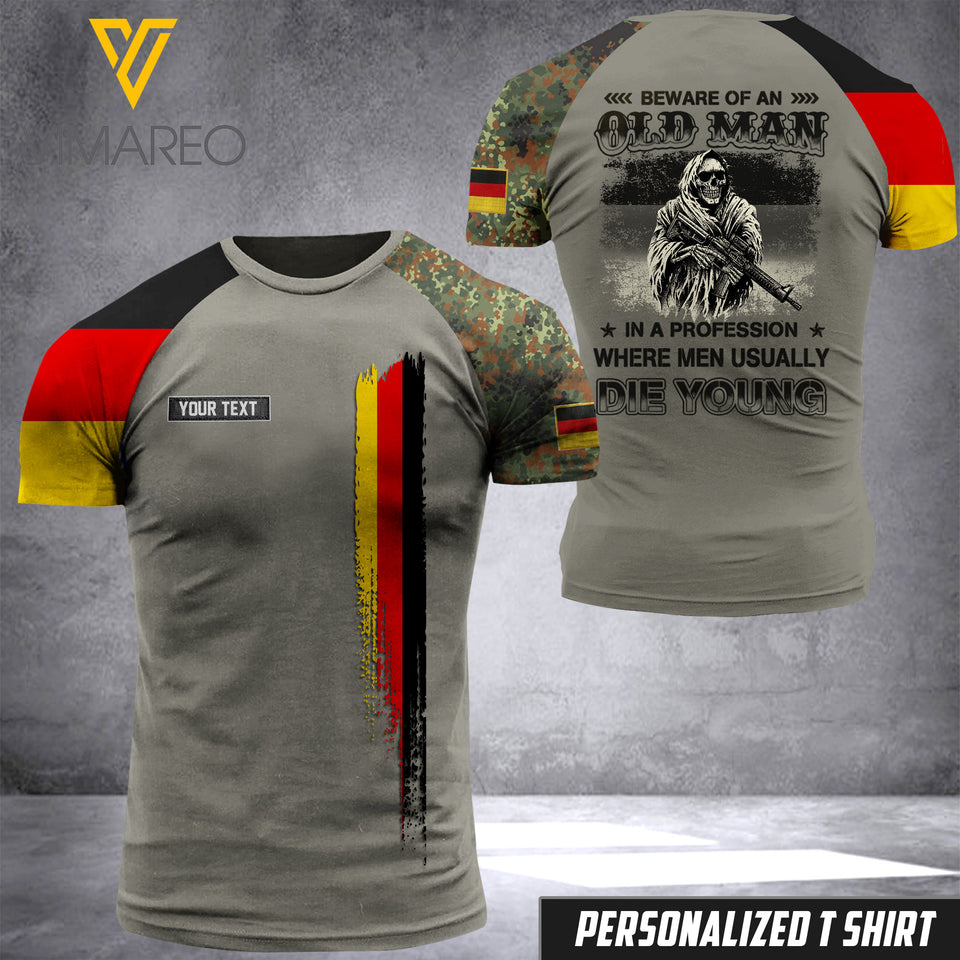 Customized German Soldier 3D Printed Combat Shirt EZQ210521