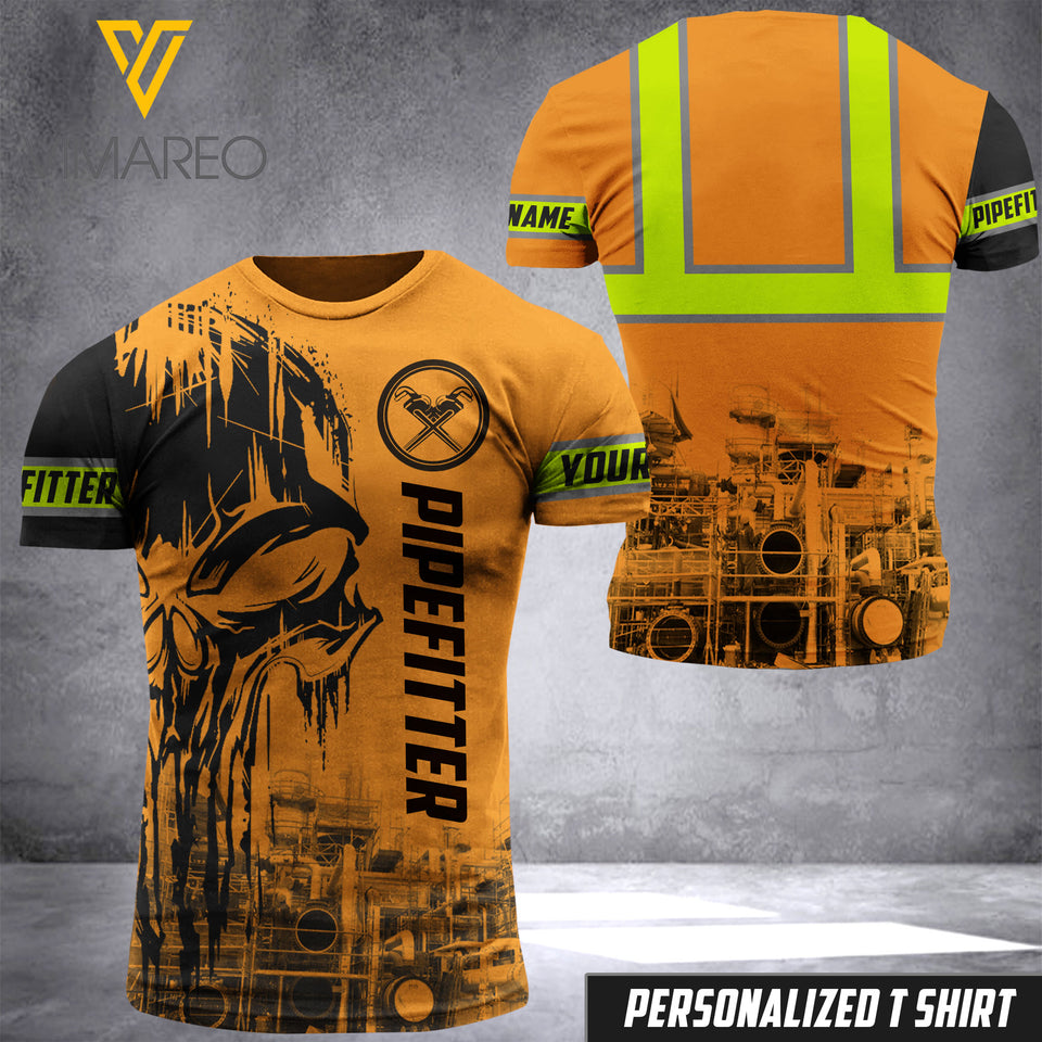 Customized Pipefitter 3D Printed Combat T Shirt/Mask Hoodie EZQ60521