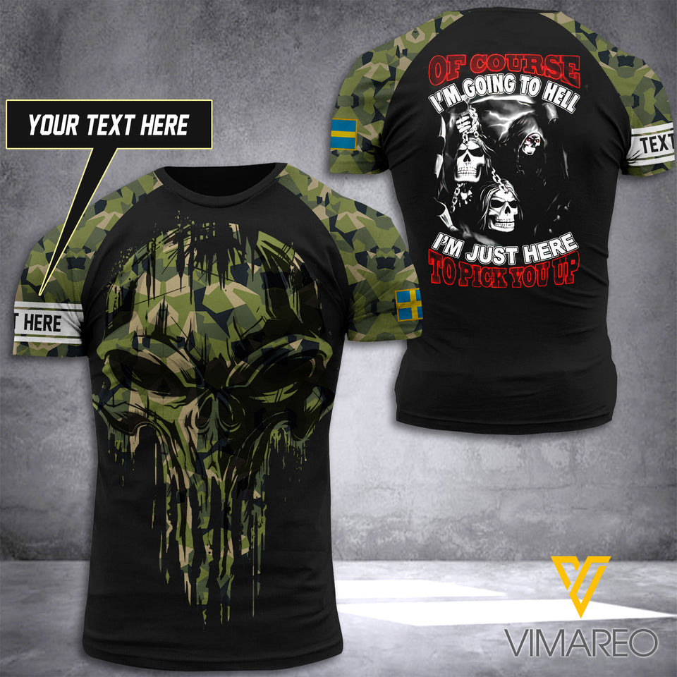 Customized Swedish Soldier 3D Printed Combat Shirt EZHQ1906