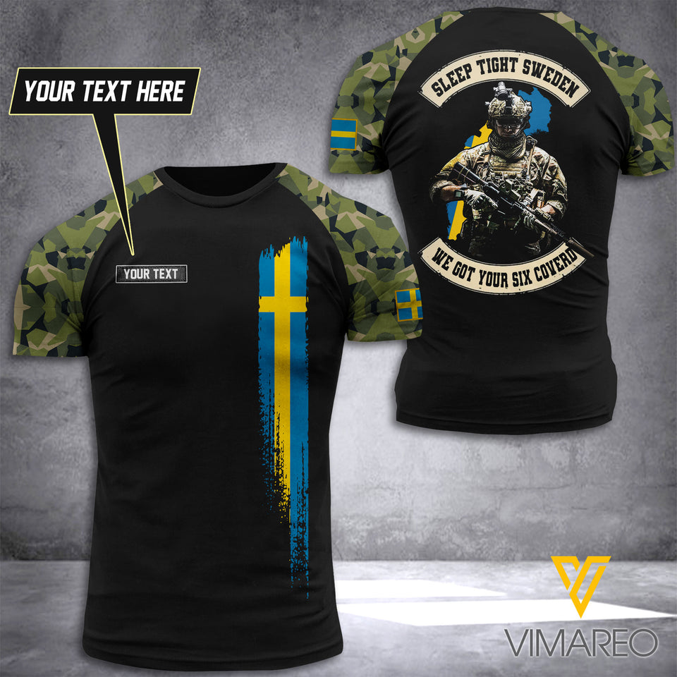 Customized Swedish Soldier 3D Printed Combat Shirt EZHQ150621