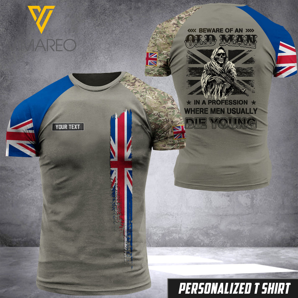 Customized British Soldier 3D Printed Combat Shirt EZQ210521