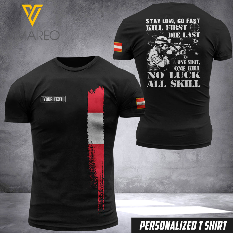 Customized Austrian Soldier 3D Printed Combat Shirt EZHQ290621