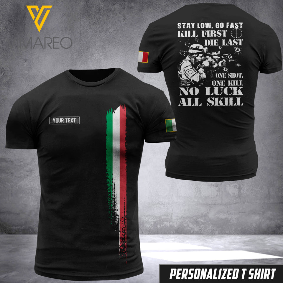 Customized Italian Soldier 3D Printed Combat Shirt EZHQ290621