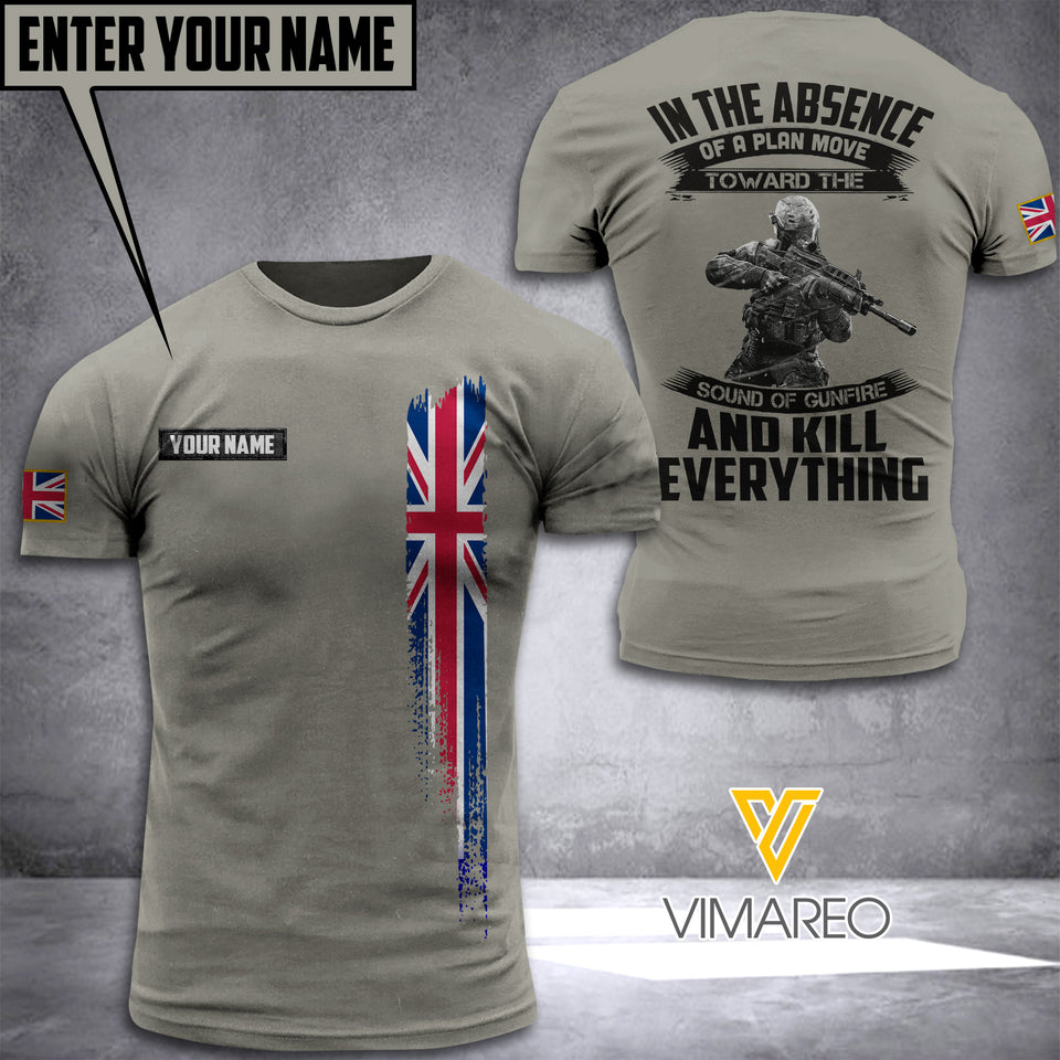 Customized British Soldier 3D PRINTED SHIRT VQ250122