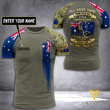 Customized Australian Soldier 3D Printed Combat Shirt EZT1205