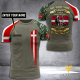 Customized Denmark Soldier 3D Printed Combat Shirt EZT1205