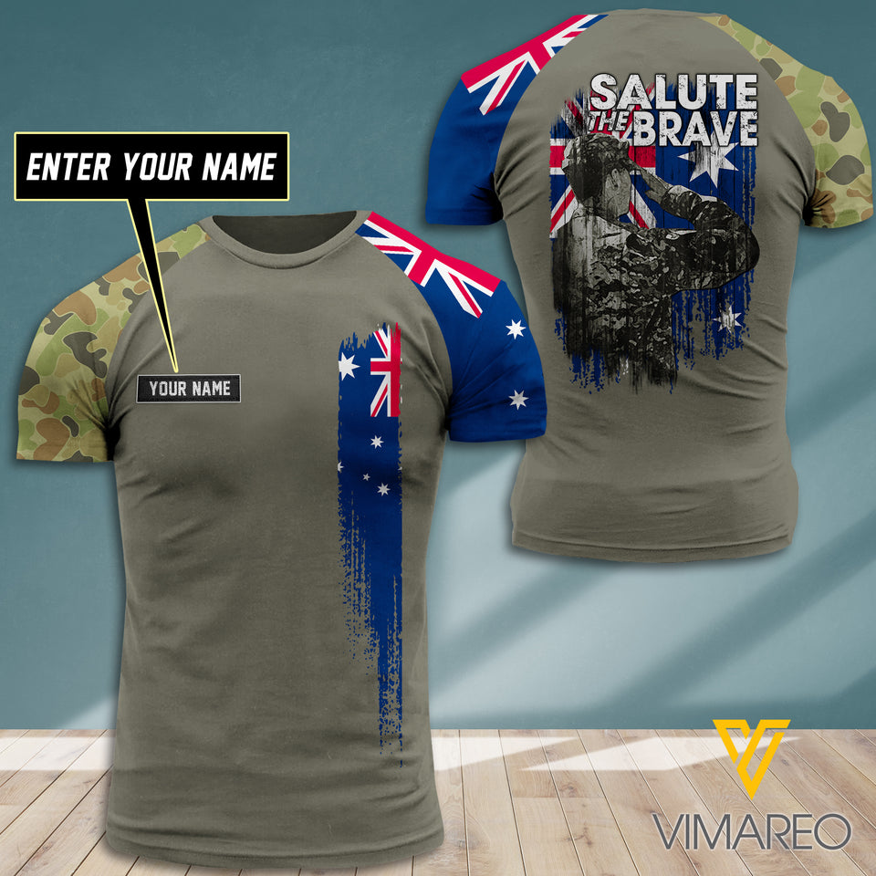 Customized Australian 3D Printed Combat Shirt EZT1607