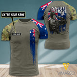 Customized Australian 3D Printed Combat Shirt EZT1607