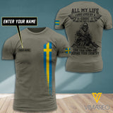 Customized Sweden Soldier 3D Printed Combat Shirt EZT240621
