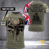 Customized British Soldier 3D Printed Shirt EZT310521