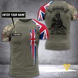 Customized British warrior 3D Printed Combat Shirt EZD090621