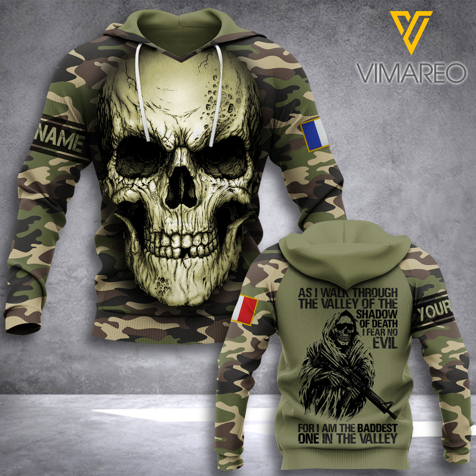 Customized French Soldier 3D Printed Combat Shirt EZQ090621