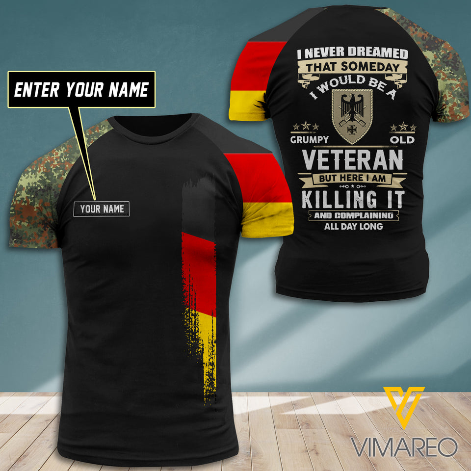 Customized German Soldier 3D Printed Shirt EZT0707