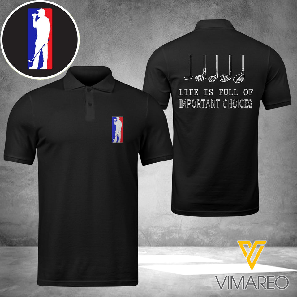 GOLFER POLO SHIRT 3D PRINTED 150322