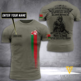 Customized Belarus Soldier 3D Printed Shirt EZT074